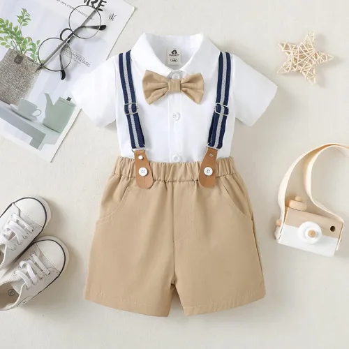 Miniatura 3 de PURSKYY Ropa de vestir para bebé, caballero para niño, traje de boda para invierno, conjunto de ropa de bautizo de otoño