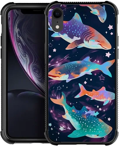 Miniatura 30 de DJSOK Funda compatible con iPhone XR, H American Eagle Flag con cuatro esquinas, protección a prueba de golpes, TPU suave y patrón de policarbonato