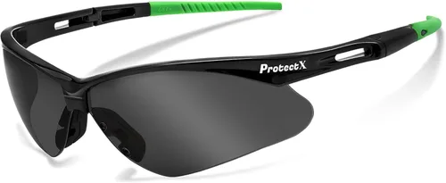 Miniatura 21 de ProtectX Gafas de seguridad para hombres y mujeres, lentes de sol de seguridad con lentes antivaho resistentes a los arañazos, agarres Skywalker