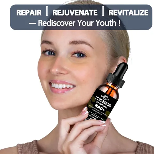 Miniatura 7 de Suplementos NAD para mujeres y hombres, liposomal NAD nicotinamida ribósido resveratrol 900 mg con vitamina B3 quercetina TMG, resveratrol líquido