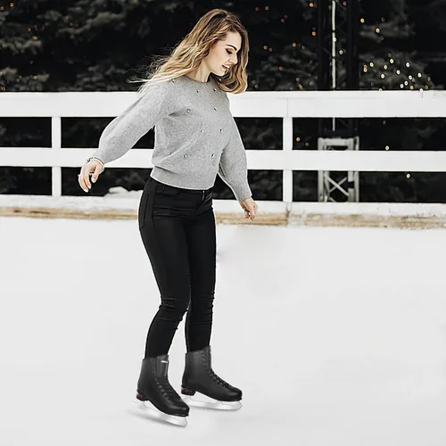 Miniatura 7 de Ice Skates for Women, Adult Figure Skates for Men, Figure Skating Shoes with Velvety Lining for Indoor& Outdoor Rink,Ice Skates Size 5 6 7 8 9 10 11