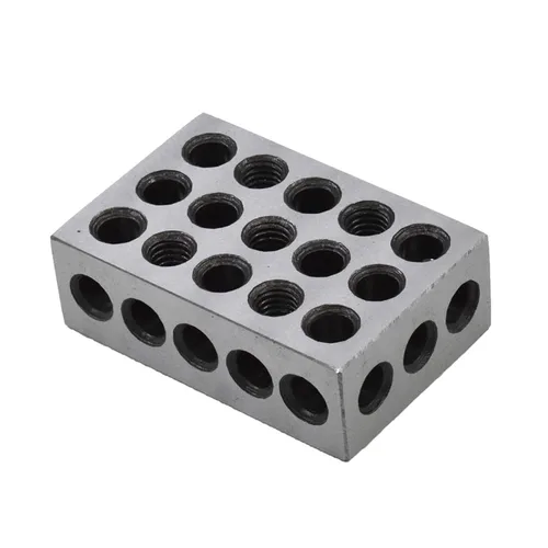 Miniatura 7 de 1 par de 1-2-3 bloques emparejados par con 23 agujeros de precisión Machinist Fresado 0.0002 in apto para fresadora plantilla