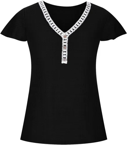 Women's Casual T Shirt Striped Print Tees Crew Neck Short Sleeve Shirts Slim Fit Tunic Tops to Wear with Leggings