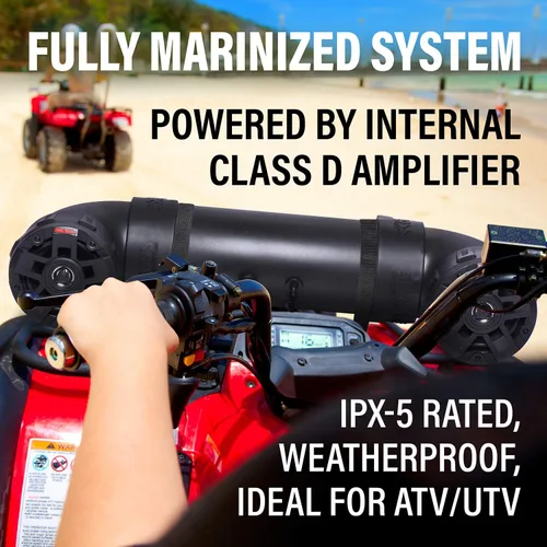 Miniatura 3 de BOSS Audio Systems UTV4B ATV UTV Sistema de sonido resistente a la intemperie, altavoces de 4 pulgadas, tweeters de 1 pulgada, amplificador