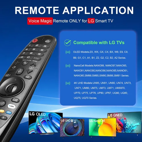 Miniatura 2 de Reemplazo para LG TV Remote Control remoto mágico AKB75855501 Compatible con muchos LG OLED QNED NanoCell Webos Smart TV Modelos AN-MR20GA MR19BA