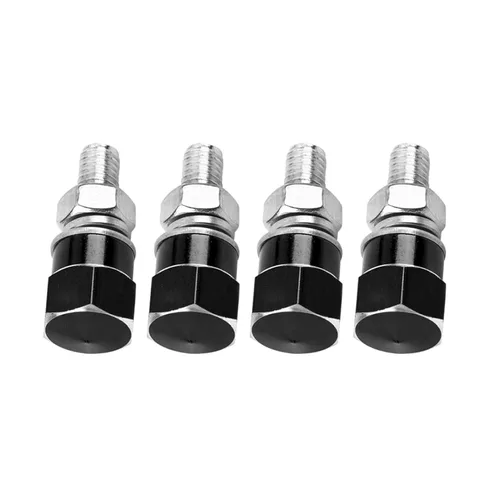 Miniatura 2 de 4 tornillos para marco de matrícula, tornillos universales para marco de matrícula, tornillos para motocicleta (negro)