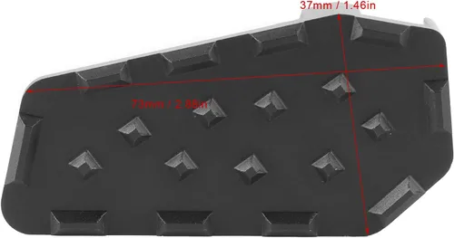 Miniatura 2 de Aramox Extensor de pedal de freno de motocicleta, palanca de freno de pie trasero de aluminio, extensión de pedal ampliador, almohadilla extensora