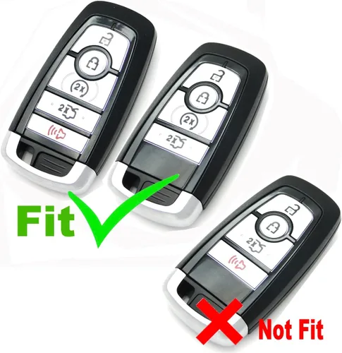 Miniatura 2 de 2 piezas Coolbestda Funda protectora completa para llavero remoto para Ford Bronco Mustang Fusion Raptor F250 F350 F450 F550 Edge Explorer