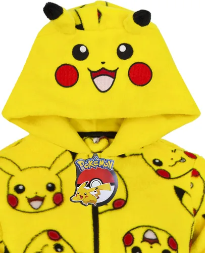 Miniatura 6 de Pokemon Mono para niños Pikachu amarillo orejas 3D para niños todo en uno Amarillo