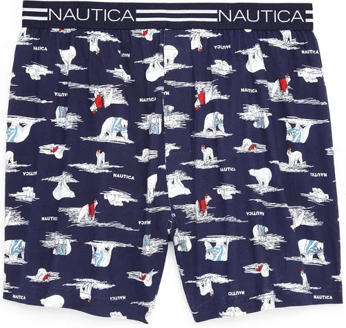 Miniatura 3 de Nautica Boxer clásico de algodón de punto suelto para hombre