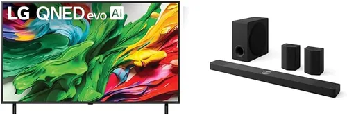 Miniatura 16 de LG Smart TV QNED 85A 4K de 55" y barra de sonido S70TY de 3.1.1 canales, Dolby Atmos, Orquesta Wow, altavoz trasero listo, subwoofer inalámbrico