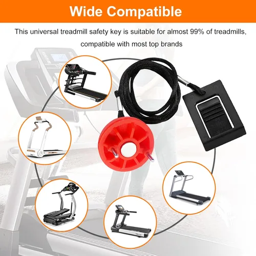 Miniatura 7 de Treadmill Magnet Safety Key Compatible with Most of NordicTrack Proform Image Weslo Epic Golds Gym Freemotion and Healthrider Treadmills, Negro +