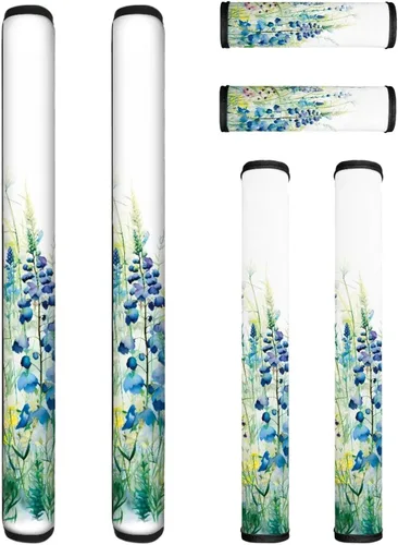 Miniatura 17 de Juego de 6 fundas para manijas de puerta de refrigerador, protector antideslizante para refrigerador, horno, lavavajillas, mantiene