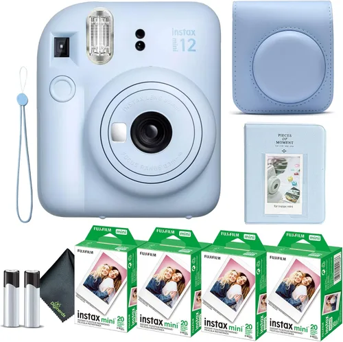 Miniatura 18 de Cámara instantánea Fujifilm Instax Mini 12 en color rosa floreciente, paquete de película Fuji Instax Mini (20 hojas) + estuche de transporte