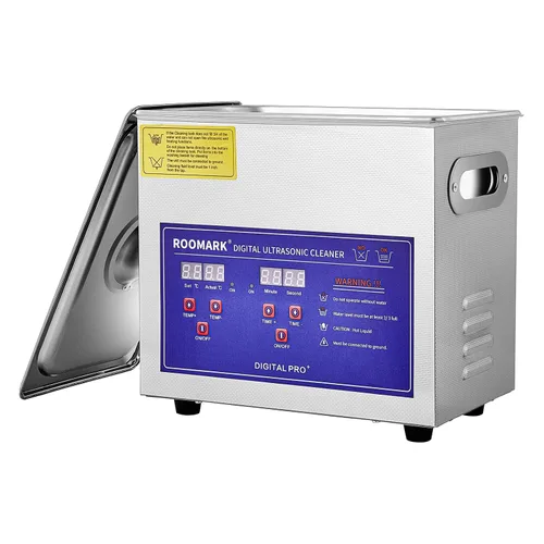 Miniatura 9 de Limpiador ultrasónico de 3.2L, máquina de limpieza ultrasónica con temporizador digital y calentador, herramienta de laboratorio profesional