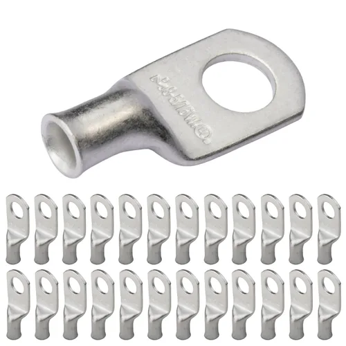 Miniatura 35 de SELTERM 5 piezas terminales de cable de cobre estañado 1/0 AWG perno de 1/2", extremos de cable de batería, terminales de anillo, conectores