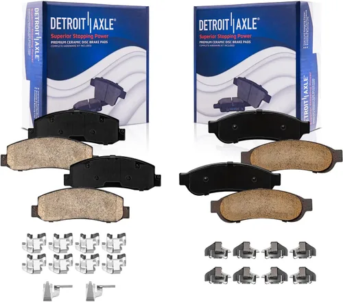 Miniatura 92 de Detroit Axle - Pastillas de Freno Delantero para Nissan Altima Maxima Sentra 350Z Cube Juke Versa INFINITI G20 G35 I30 I35 Suzuki SX4, Pastillas