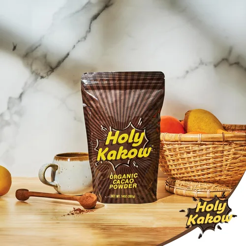 Miniatura 6 de Holy Kakow Cacao en polvo – Cacao en polvo orgánico, cacao, sin gluten, sin soja, vegano, de origen único, rico en antioxidantes, cacao crudo