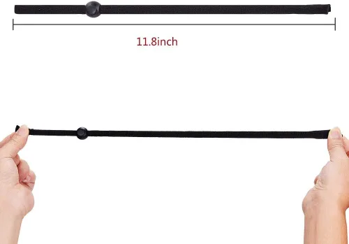 Miniatura 6 de SHINKODA Adjustable Glasses Strap for Adults and Kids 2-Pack Eyewear Retainer Cord for Reading, Safety, Sports & Sunglasses Negro y rosado neón