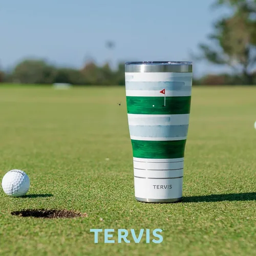 Miniatura 7 de Tervis Traveler - Vaso aislado Sara Berrenson de triple pared floral retro mantiene las bebidas frías y calientes, 30 onzas, acero inoxidable Sara