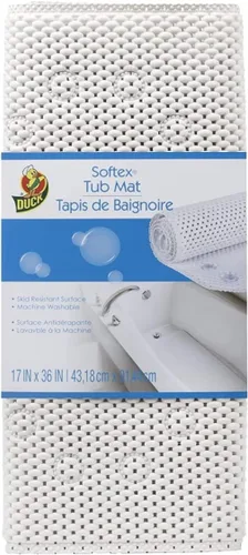 Duck Brand 393477 Softex Tapete para baño 17 pulgadas x 36 pulgadas, 393477
