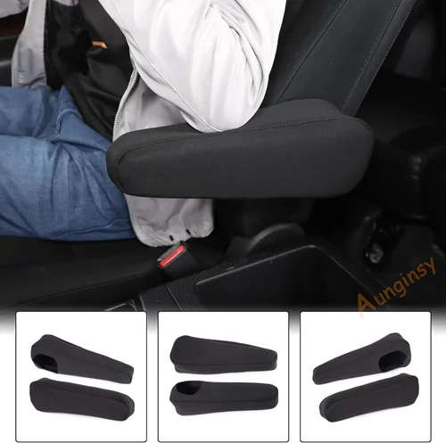 Miniatura 6 de Aunginsy Fundas para reposabrazos de asiento para Toyot@ FJ Cruiser 2007-2021, par de fundas de cojín para reposabrazos lateral izquierdo y derecho