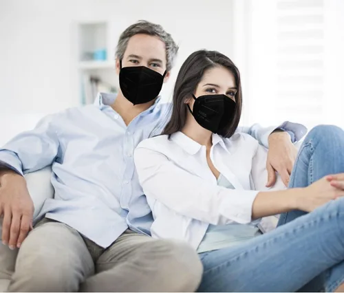 Miniatura 7 de Mascarillas Kn95, paquete de 50, máscaras de seguridad contra el polvo envueltas individualmente, máscara de protección de 5 capas para adultos