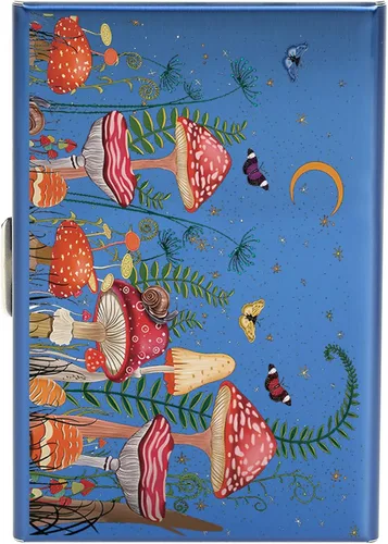 Miniatura 74 de BONSYL® Soporte para tarjetas de crédito, cartera delgada de metal con bloqueo RFID, con 6 ranuras para tarjetas, para mujeres y hombres.