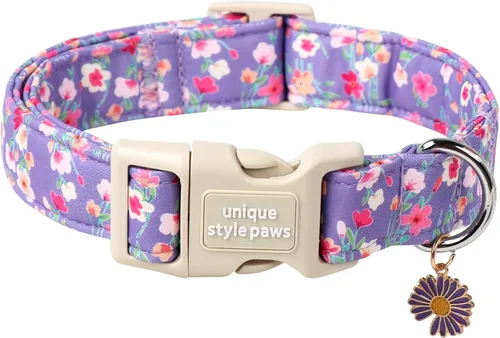 Miniatura 18 de Unique style paws - Collar para perro con hebilla de metal, regalo para perros pequeños, medianos y grandes, a cuadros marrones