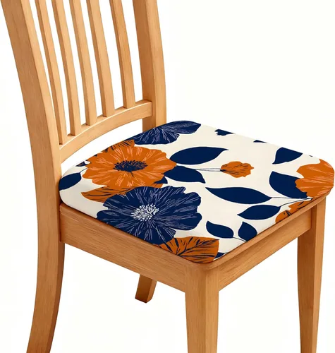 Miniatura 13 de Fundas de asiento para silla, paquete de 4 fundas impermeables elásticas para silla de comedor con lazos elásticos, extraíbles y lavables, Rosa
