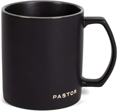 Miniatura 10 de Lighthouse Christian Products Simply Yours Pray - Taza de café de cerámica de 18 onzas, paquete de 4, color negro medianoche