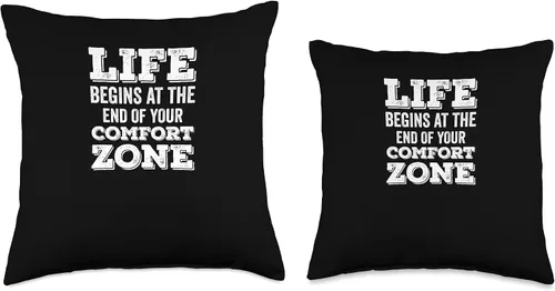 Miniatura 3 de Life Begins At The End Of Your Comfort Zone Computer Geeks Throw Pillow