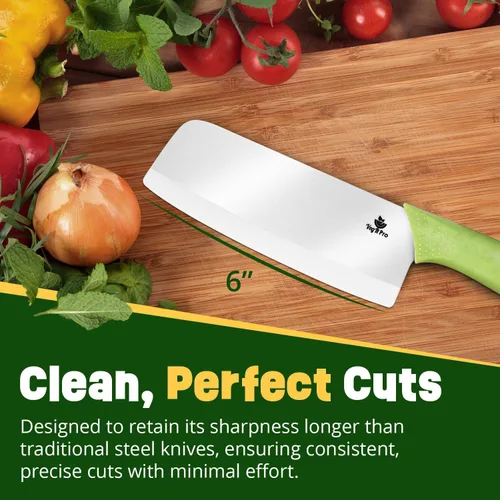 Miniatura 5 de Cuchillo de cerámica duradero para cortar verduras y frutas, cuchillo de chef de cerámica profesional y no reactivo de 6 pulgadas para corte limpio
