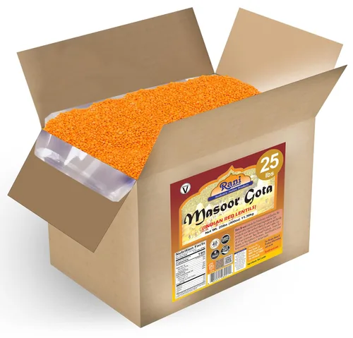 Miniatura 21 de Rani Masoor Dal (lentejas rojas indias) Gramo partido, 32 onzas (2 libras) 32.03 oz ~ Todo natural Apto para gluten Sin OMG Kosher Vegano