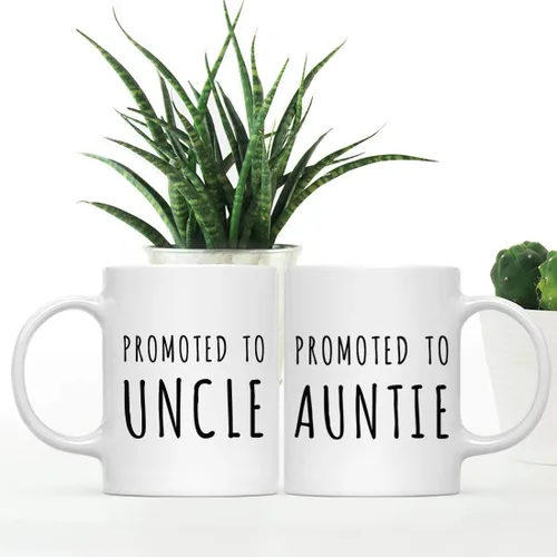 Miniatura 2 de Andaz Press Anuncio de embarazo de bebé español de 11 onzas, regalo de taza de café, promocionado a abbuela, paquete de 2, idea de regalo novedosa