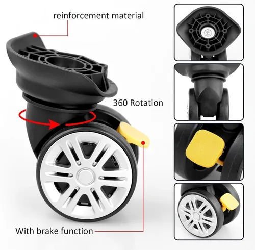 Miniatura 5 de Maleta de equipaje Ruedas Maletas de viaje Ruedas izquierda y derecha Rotación de 360 grados