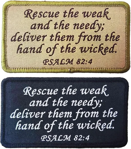 Miniatura 12 de Joshua 1:9 Parche bíblico de Jesús – Have I Not Commanded You - Parche de bordado con gancho y bucle para equipo táctico chaleco, gorras, bolsos