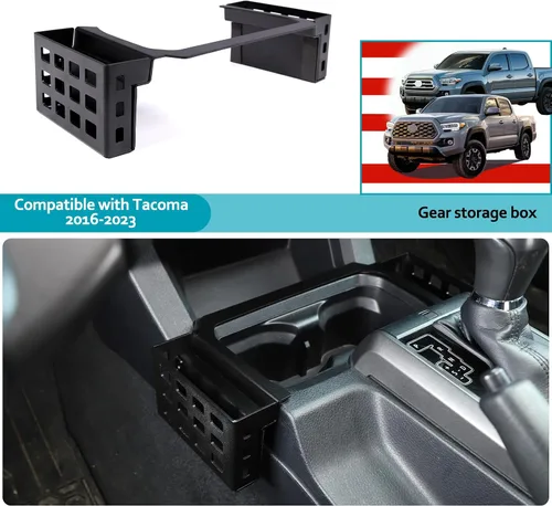 Miniatura 4 de CHEAYAR Para Toyota Tacoma 2016-2020, divisores de consola central, caja de reposabrazos de inserción, caja de reposabrazos, organizador