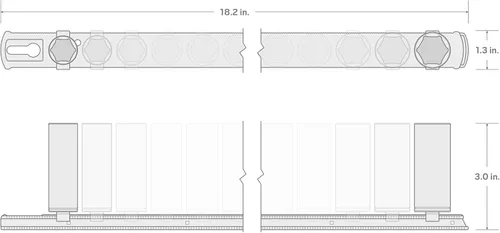 Miniatura 4 de TEKTON Juego de dados de impacto de 6 puntos profundos de 3/8 pulgadas con riel, 19 piezas (0.236-0.945 in) SID91107