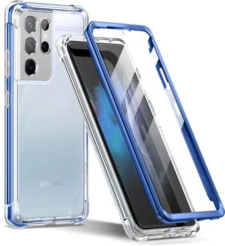 Miniatura 8 de SURITCH Funda Ultra Clear para Samsung Galaxy S21 de 6.8 pulgadas (solo protector de pantalla), [protector de pantalla integrado] carcasa rígida