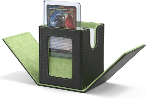 Miniatura 11 de Caja de almacenamiento de cartas ZLCA para cartas de intercambio, caja de cubierta de baraja MTG Commander con capacidad para más de 120 cartas
