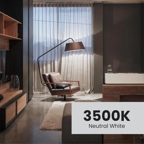 Miniatura 5 de Feit Electric Bombilla LED A19, equivalente a 60 W, base media E26, 800 lúmenes, blanco neutro 3500 K, bombilla estándar no regulable, vida útil