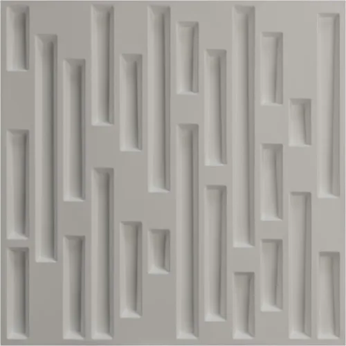 Miniatura 5 de Ekena Millwork 19 5/8 pulgadas de ancho x 19 5/8 pulgadas de alto, ladrillo escalonado EnduraWall decorativo 3D, cobre envejecido