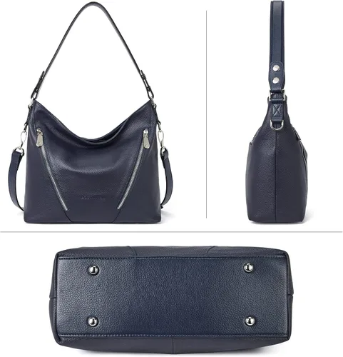 Miniatura 6 de BOSTANTEN Bolso de cuero para mujer, diseño de bolsos de hombro, Hobo