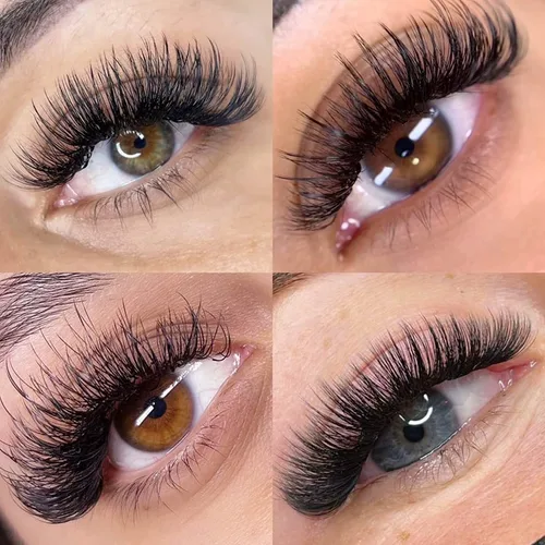 Miniatura 6 de EMEDA Extensiones de pestañas prefabricadas con 180 abanicos, base puntiaguda, base fina, 8D, estable, rizo C, extensiones de pestañas postizas