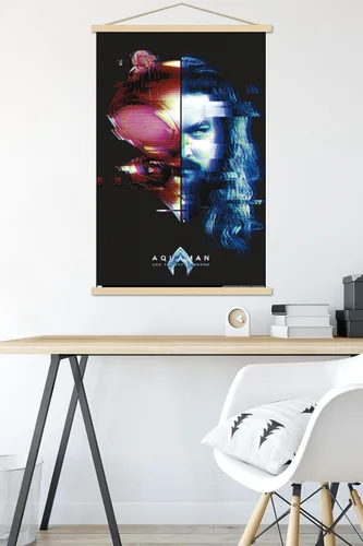 Miniatura 5 de Trends International DC Comics Movie Aquaman y el Reino Perdido - Póster de pared de Faceoff, 22.37 x 34.00 pulgadas, paquete de impresión premium