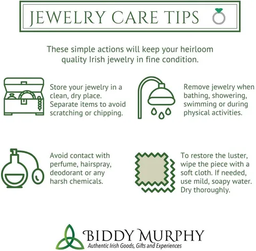 Miniatura 3 de Pendientes irlandeses de trébol de tres hojas para mujer, plata de ley 925, esmalte verde celta, fabricados en Irlanda por Artisan Jewelers, Plata
