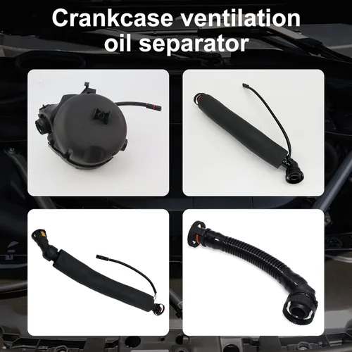 Miniatura 3 de Juego de 4 mangueras de respiración de cárter + separador de aceite para BMW 1 (E87) 2003-2013 3 (E90) 2004-2012 3 Touring (E91) 2004-2012 5 (E60)
