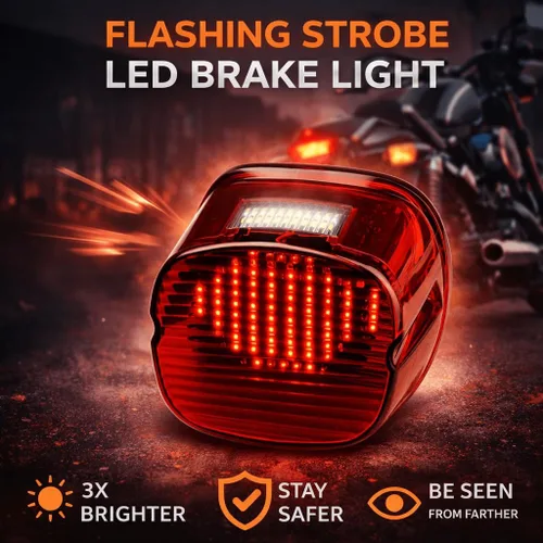 Miniatura 2 de Eagle Lights Luz Trasera Roja Intermitente LED de Mejora para Harley Davidson Sportster/Softail/Touring/Dyna