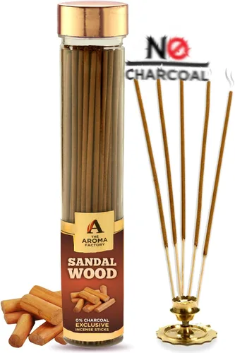 Miniatura 10 de The Aroma Factory Agarbatti for Pooja, Attar Jannat Ul Firdaus Perfume Varillas de incienso, sin carbón y bajo contenido de humo, Agarbatti